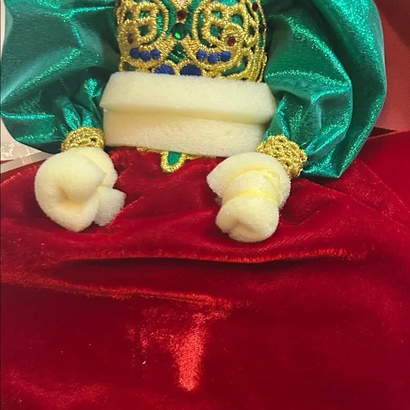 Barbie Doll in Red and Green Gown - Picture 3 of 9